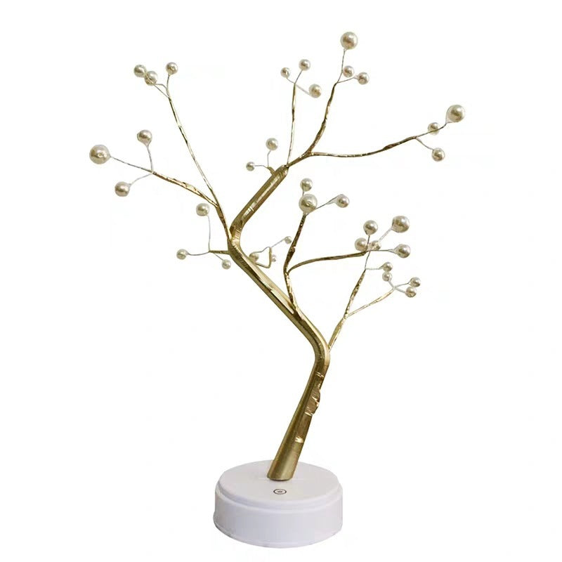 Led Kupferdraht Baum Tischlampe