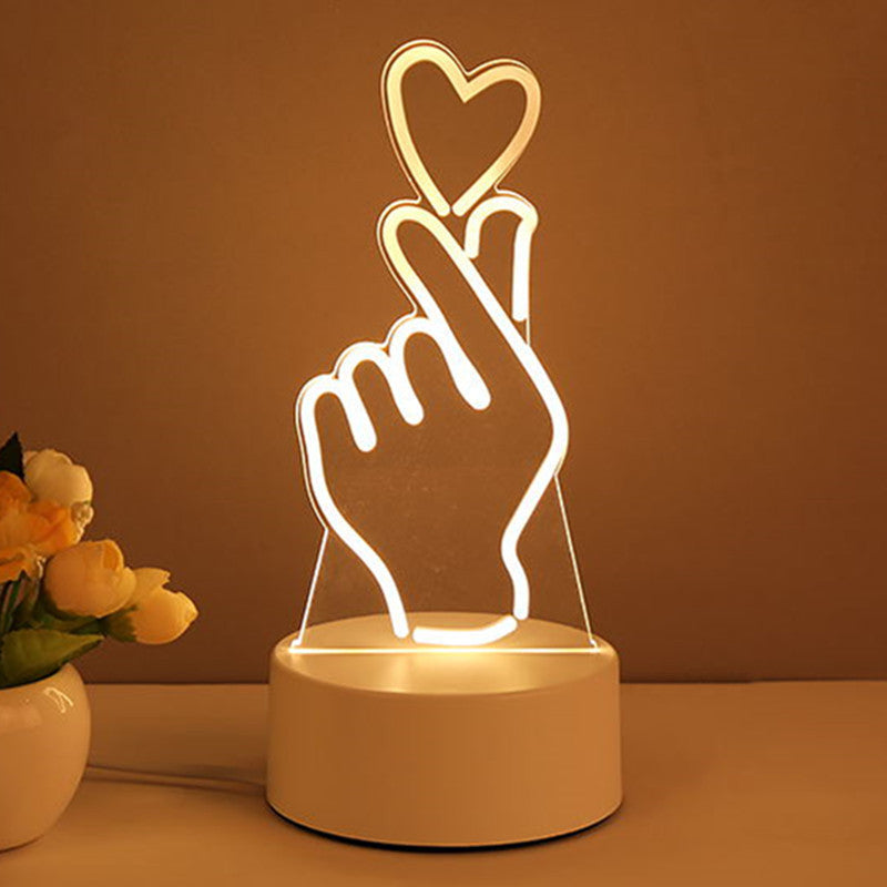 Nachttischlampe I Love You