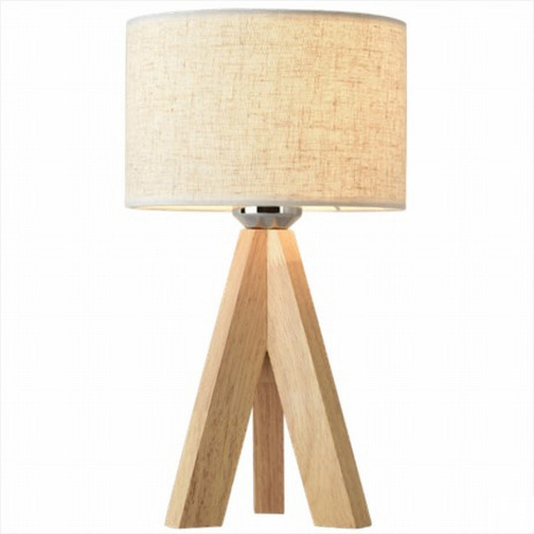 Hölzerne Tischlampe