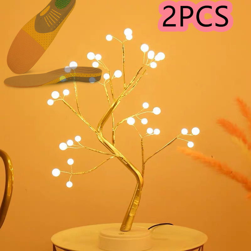 Led Kupferdraht Baum Tischlampe
