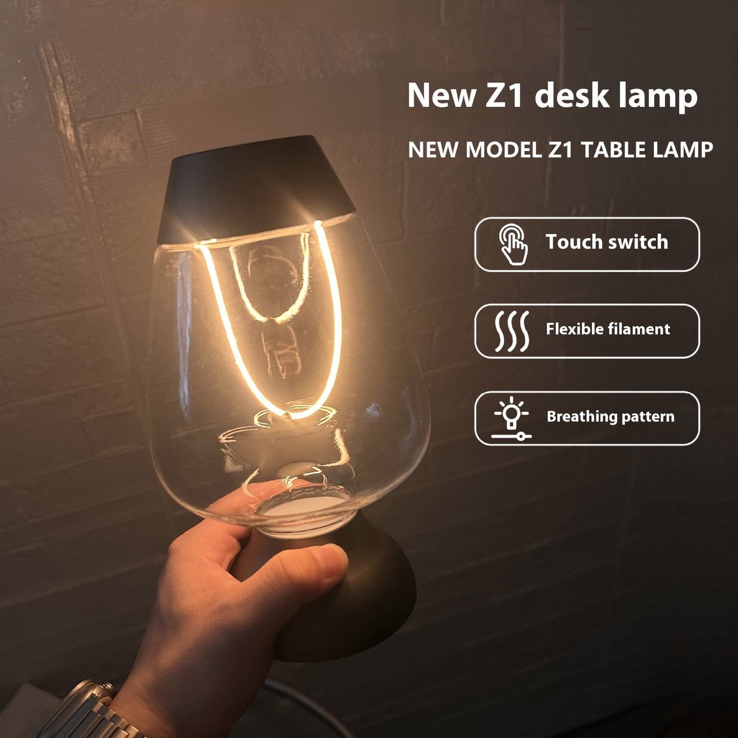 LED aufladbare Touch kleine Nachttischlampe