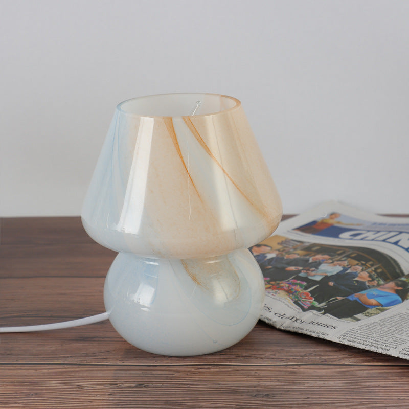 Retro Glas Tischlampe