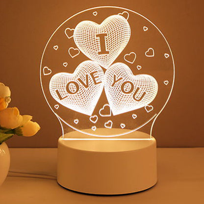 Nachttischlampe I Love You