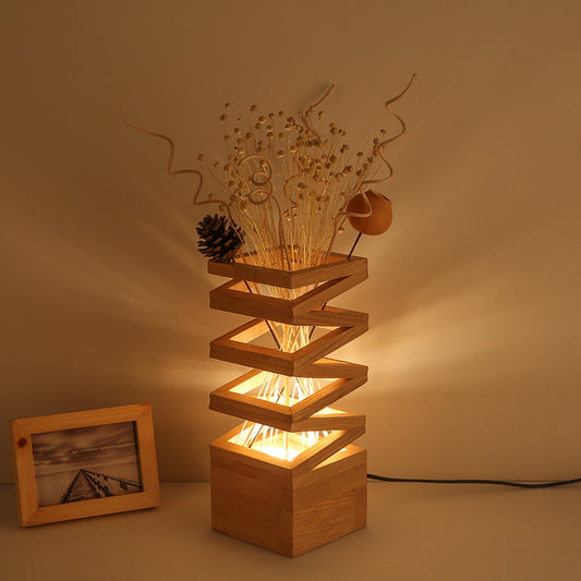 Kreative Zickzack Tischlampe