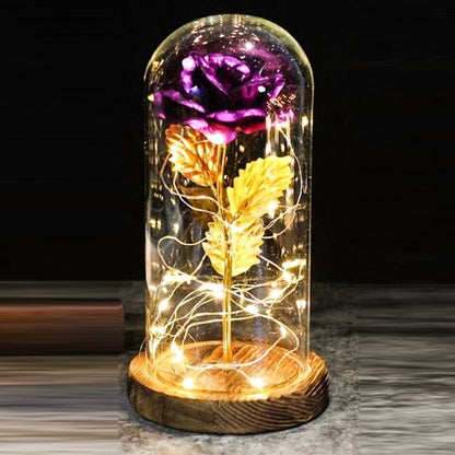 Rose Glas Abdeckung LED- Tischlampe