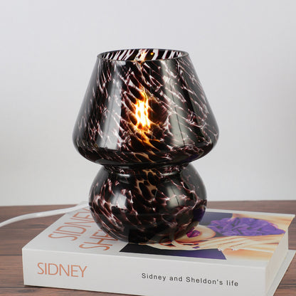 Retro Glas Tischlampe