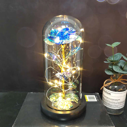Rose Glas Abdeckung LED- Tischlampe
