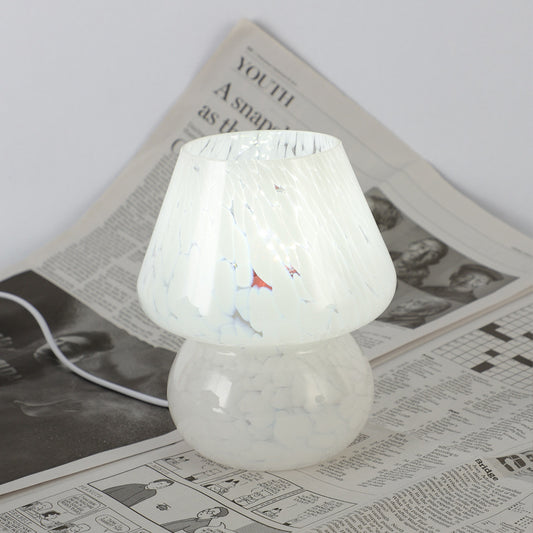 Retro Glas Tischlampe